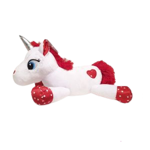 UNICORNIO CORAZONES 25CM *3256