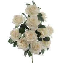 RAMO ENCARADO ROSAS X11 *CREMA 5995-01