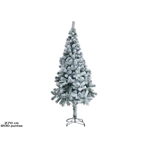 ÁRBOL DE NAVIDAD NEVADO 270CM 1200PUNTS 159737