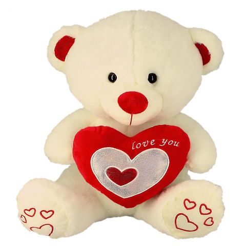 PELUCHE COROAZON PLATA 20 CMS 2693