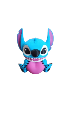 FIGURA STICH CORAZON *AZUL