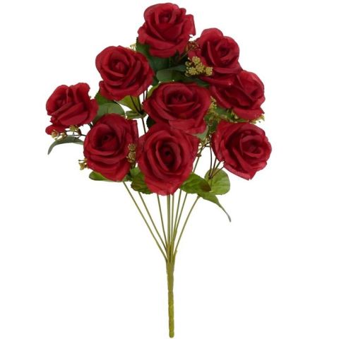 RAMO ROSAS X 9-44CM ROJO *234809