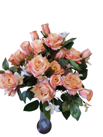 RAMO ROSAS CAPULLOS X11 *SALMON *143606