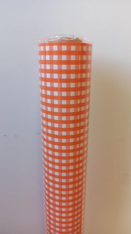 BOBINA VICHY *NARANJA 70X50M 