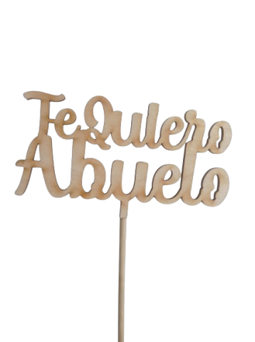 PICK DECORATIVO MADERA * TEQUIERO ABUELO 