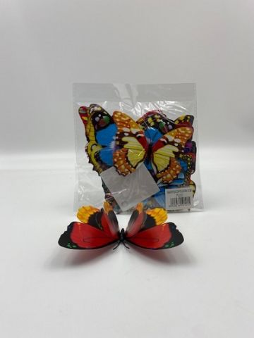 PAQUETE 25 UND MARIPOSA CON PEGATINAS 12 CMS P2222