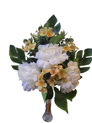 RAMO ENCARADO PEONIAS *CREMA 5426-01