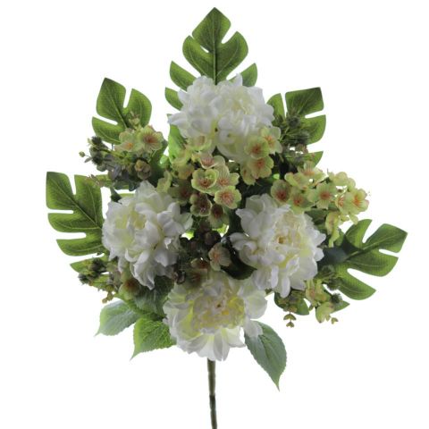 RAMO ENCARADO PEONIAS *CREMA 5458-01