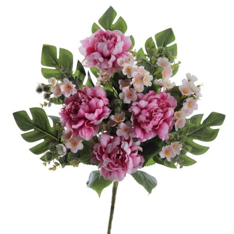 RAMO ENCARADO PEONIAS *FUCSIA 5458-07