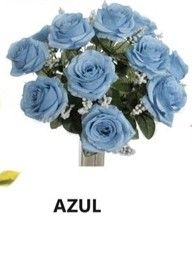 RAMO ROSAS X12 *AZUL 6531