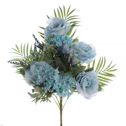 RAMO ENCARADO ROSAS VIBURNUM *AZUL 5453-10