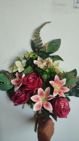 CONJUNTO ROSAS LILIUM X12 58CM FUCSIA142906