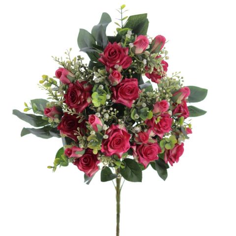 RAMO ROSAS CAPULLOS X11 *FUCSIA 5446-07