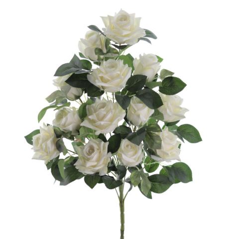 RAMO ROSAS CAPULLOS X13 *CREMA 5443-01