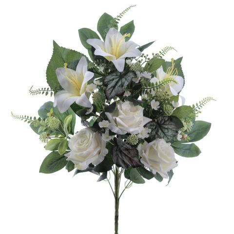 RAMO ROSAS LILIUM X12 *CREMA 5465-01