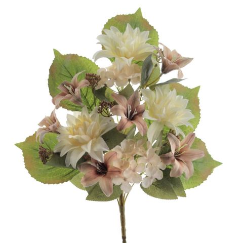 RAMO  ZINNI LILIUM HORTENSIA *BEIGE 5452