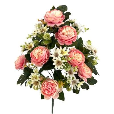 RAMO PEONIAS X12 *ROSA J302/3