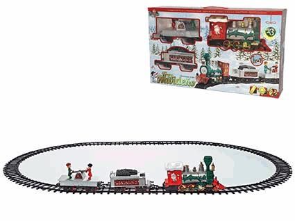 TREN NAVIDEÑO 23PCS LUZ Y SONIDO 64X40X14CM *68821