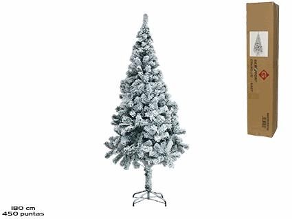 ARBOL  NAVIDAD NEVADO 450 PUNTAS 180CM  *159706