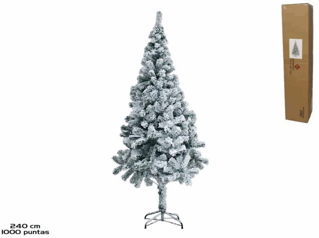 ARBOL NAVIDAD NEVADO 1000 PUNTAS 240CM *159720