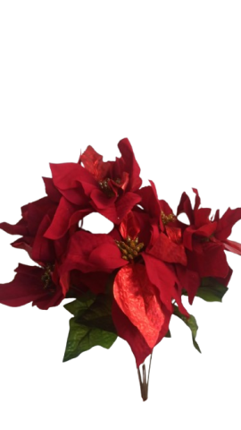 RAMO POINSETTIA *ROJO OSCURO 15198